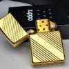 BẬT LỬA ZIPPO MẠ VÀNG GOLD PLATED VÂN CHÉO ĐỜI VIII LA MÃ NĂM 1992 ZL316