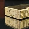 Bật Lửa Dupont Bọc Vàng Vân Kim Cương 1 Lỗ Phom Thấp DP106