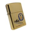 Bật Lửa Zippo Đồng Khối Mạ Vàng Chủ Đề Tầu Chiến Năm 1993 đời IX La Mã Gold Plated  ZL367