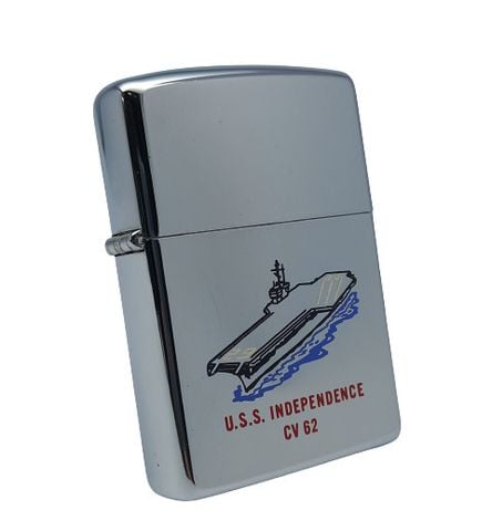 Bật Lửa Zippo Đồng Khối Mạ Chrome Bóng Chủ Đề Tầu Chiến Năm 1993 đời IX La Mã  ZL324