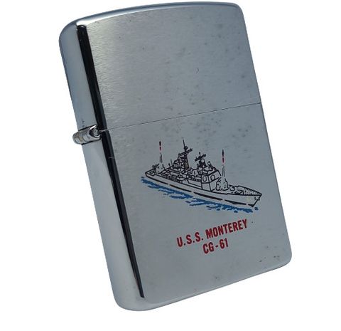 Bật Lửa Zippo Đồng Khối Mạ Chrome Phay Xước Chủ Đề Tầu Chiến Năm 1992 đời VIII La Mã  ZL331