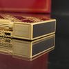 D186 - Bật Lửa Dupont Mạ Vàng Hoa Văn Chéo