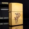 Bật Lửa Zippo Đồng Khối Brass Sơn Hấp Nhiệt Năm 1998 đời XIV La Mã  ZL351