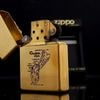 Bật Lửa Zippo Đồng Khối Brass Sơn Hấp Nhiệt Năm 1998 đời XIV La Mã  ZL351