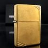 Bật Lửa Zippo Đồng Khối Vintage Chặt Góc Trơn Bóng Năm 1996 Đời X La Mã  ZL344
