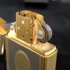 Bật Lửa Zippo Đồng Khối Mạ Vàng Năm 1996 đời XII La Mã Gold Plated  ZL375
