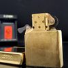 Bật Lửa Zippo Đồng Khối Mạ Vàng Chủ Đề Tầu Chiến Năm 1993 đời IX La Mã Gold Plated  ZL367