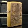 Bật Lửa Zippo Đồng Khối Emblem Đại Bàng Năm 1997 Đời XIII La Mã  ZL334