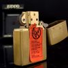 Bật Lửa Zippo Đồng Khối Emblem Đại Bàng Năm 1997 Đời XIII La Mã  ZL334