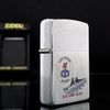 Bật Lửa Zippo Đồng Khối Mạ Chrome Phay Xước Chủ Đề Tầu Chiến Năm 1990 đời VI La Mã  ZL329