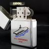 Bật Lửa Zippo Đồng Khối Mạ Chrome Bóng Chủ Đề Tầu Chiến Năm 1993 đời IX La Mã  ZL324