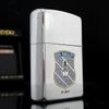Bật Lửa Zippo Đồng Khối Mạ Chrome Bóng Chủ Đề Tầu Chiến Năm 1990 đời VI La Mã  ZL323