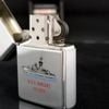 Bật Lửa Zippo Đồng Khối Mạ Chrome Bóng Chủ Đề Tầu Chiến Năm 1990 đời VI La Mã  ZL323