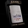 Bật Lửa Zippo Đồng Khối Mạ Chrome Phay Xước Chủ Đề Tầu Chiến Năm 1992 đời VIII La Mã  ZL328