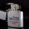 Bật Lửa Zippo Đồng Khối Mạ Chrome Phay Xước Chủ Đề Tầu Chiến Năm 1992 đời VIII La Mã  ZL328