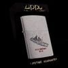 Bật Lửa Zippo Đồng Khối Mạ Chrome Phay Xước Chủ Đề Tầu Chiến Năm 1992 đời VIII La Mã  ZL331