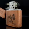 Bật Lửa Zippo Đồng Khối Mạ Copper Đồng Đỏ Năm 1987 Đời III La Mã  ZL347