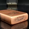 Bật Lửa Zippo Đồng Khối Mạ Copper Đồng Đỏ Năm 1987 Đời III La Mã  ZL347