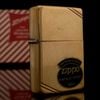 Bật Lửa Zippo Đồng Khối Vintage Chặt Góc Trơn Bóng Năm 1987 Đời III La Mã  ZL342