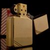 Bật Lửa Zippo Đồng Khối Vintage Chặt Góc Trơn Bóng Năm 1987 Đời III La Mã  ZL342