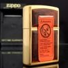 Bật Lửa Zippo Đồng Khối Mạ Vàng Năm 1998 đời XIV La Mã Gold Plated  ZL369