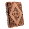 Bật Lửa Zippo Copper Đồng Đỏ Hoa Văn Sủi Tay Năm 2003 Used Giá Trị Sưu Tầm Cao ZQH60