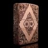 Bật Lửa Zippo Copper Đồng Đỏ Hoa Văn Sủi Tay Năm 2003 Used Giá Trị Sưu Tầm Cao ZQH60