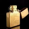 BẬT LỬA ZIPPO MẠ VÀNG GOLD PLATED CHỦ ĐỀ 20TH ĐỜI IX LA MÃ NĂM 1993 ZL313