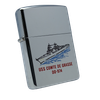 Bật Lửa Zippo Đồng Khối Mạ Chrome Bóng Chủ Đề Tầu Chiến Năm 1991 đời VII La Mã  ZL327