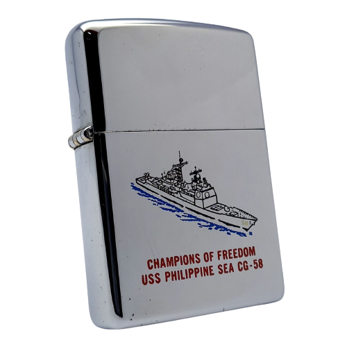 Bật Lửa Zippo Đồng Khối Mạ Chrome Bóng Chủ Đề Tầu Chiến Năm 1994 đời X La Mã  ZL326