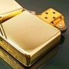 Bật Lửa Zippo Đồng Khối Vintage Chặt Góc Trơn Bóng Năm 1992 Đời VIII La Mã  ZL343