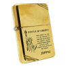 Bật Lửa Zippo Đồng Khối Vintage Chặt Góc Chủ Đề Nữ Thần Tự Do Năm 1987 Đời III La Mã  ZL341