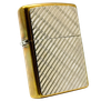 Bật Lửa Zippo Đồng Khối Emblem Bạch Kim Vân Chéo Năm 1997 Đời XIII La Mã  ZL364