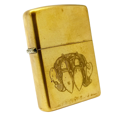 Bật Lửa Zippo Đồng Khối Brass Khắc Ăn Mòn Axit Chủ Đề Tình Yêu Năm 1996 đời XII La Mã  ZL355