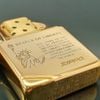 Bật Lửa Zippo Đồng Khối Vintage Chặt Góc Chủ Đề Nữ Thần Tự Do Năm 1987 Đời III La Mã  ZL341