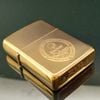 Bật Lửa Zippo Đồng Khối Mạ Vàng Chủ Đề Đảo Guam Năm 1990 đời VI La Mã Gold Plated  ZL377