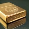 Bật Lửa Zippo Đồng Khối Mạ Vàng Chủ Đề Đảo Guam Năm 1990 đời VI La Mã Gold Plated  ZL377