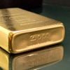 Bật Lửa Zippo Đồng Khối Mạ Vàng Năm 1987 đời III La Mã Gold Plated  ZL371