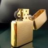 Bật Lửa Zippo Đồng Khối Mạ Vàng Năm 1987 đời III La Mã Gold Plated  ZL371