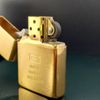 Bật Lửa Zippo Đồng Khối Mạ Vàng Năm 1987 đời III La Mã Gold Plated  ZL371