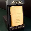 Bật Lửa Zippo Đồng Khối Mạ Vàng Năm 1987 đời III La Mã Gold Plated  ZL371