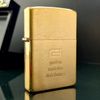 Bật Lửa Zippo Đồng Khối Mạ Vàng Năm 1987 đời III La Mã Gold Plated  ZL371