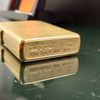 Bật Lửa Zippo Đồng Khối Mạ Vàng Trơn Phay Xước Năm 2000 đời XVI La Mã Gold Plated  ZL372