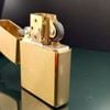 Bật Lửa Zippo Đồng Khối Mạ Vàng Trơn Phay Xước Năm 2000 đời XVI La Mã Gold Plated  ZL372