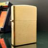 Bật Lửa Zippo Đồng Khối Mạ Vàng Trơn Phay Xước Năm 2000 đời XVI La Mã Gold Plated  ZL372