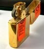 Bật Lửa Zippo Đồng Khối Brass Sơn Hấp Nhiệt Năm 1995 đời XI La Mã  ZL348