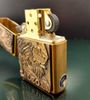 Bật Lửa Zippo Đồng Khối Emblem Chúa Sơn Lâm Năm 1998 Đời XIV La Mã  ZL333