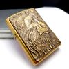 Bật Lửa Zippo Đồng Khối Emblem Chúa Sơn Lâm Năm 1998 Đời XIV La Mã  ZL333