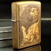 Bật Lửa Zippo Đồng Khối Emblem Chúa Sơn Lâm Năm 1996 Đời XII La Mã  ZL332