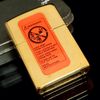 Bật Lửa Zippo Đồng Khối Mạ Vàng Chủ Đề Hãng Nước Hoa  Năm 1996 Đời XII La Mã Gold Plated  ZL337